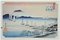 After Utagawa Hiroshige, Boats in Sunrise, Eight Scenic Spots in Oomi, 20th Century, Lithograph 1