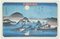 After Utagawa Hiroshige, Paesaggio con la luna piena, Otto punti panoramici a Kanazawa, XX secolo, Litografia, Immagine 1