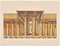 A. Alessio, Egyptian Temple, Chromolithograph, Early 20th Century 1