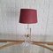 Postmodern Methacrylate and Brass Sphere Table Lamp, 1980s 10