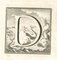 Gaspar Van Wittel (Vanvitelli), Antiquitäten von Herculaneum Buchstabe D, Radierung, 18. Jh. 1