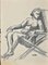 Jean Chapin, Nude of Woman, Pencil Drawing, 1930s 1