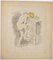 Gaspard Maillol, desnudo de mujer, dibujo en tinta y acuarela, principios del siglo XX, Imagen 1