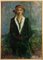 Antonio Feltrinelli, Portrait of Woman, Oil Painting, 1930s 1