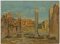 Sconosciuto, Fori Imperiali e Colosseo, Pittura ad olio, Immagine 1