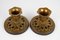 Vintage Danish Art Nouveau Bronze Candleholders, 1930s, Set of 2 1