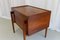 Mid-Century Danish Modern Rosewood Sewing Table, 1950s 5