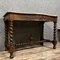 Curved Console Table in Oak, Image 3