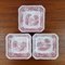 Bols Burgenland Rouges de Villeroy & Boch, Allemagne, 1980s, Set de 3 1