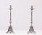 Antique Silver-Plated Church Candleholders, France, 1850s, Set of 2 1