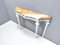 Vintage White Lacquered Beech Console with Yellow Marble Top, Image 5