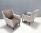 Pearl Grey and Taupe Velvet Armchairs by Carlo De Carli, Set of 2 3