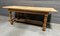 French Bleached Oak Farmhouse Dining Table, 1920s 17