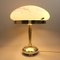 Art Deco Tischlampe mit mundgeblasenem Schirm, Deutschland, 1930er 6