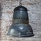 Lampada a sospensione grande vintage industriale smaltata blu, Immagine 4