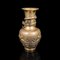 Antike chinesische viktorianische dekorative Vase aus Messing mit Drachenmotiv 4