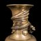 Antike chinesische viktorianische dekorative Vase aus Messing mit Drachenmotiv 7