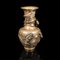 Vase Décoratif Victorien Antique en Laiton avec Motif Dragon, Chine 1