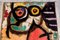 Alfombra Joan Miró con mujer y pájaros, años 60, Imagen 2