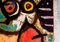 Joan Miró Wandteppich mit Frau und Vögeln, 1960er 3