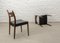 Dänische Teak Esszimmerstühle mit schwarzen Sitzen aus Kunstleder, 1960er, 4 . Set 10