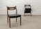 Danish Teak Dining Chairs with Black Leatherette Seats, 1960s, Set of 4 9