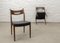 Danish Teak Dining Chairs with Black Leatherette Seats, 1960s, Set of 4, Image 9
