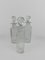 Antikes versilbertes Sheffield Menage Set mit geschliffenen Kristallflaschen, 1890er, 6 . Set 19