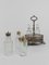 Antique Sheffield Silver Plated Cruet Set with Cut Crystal Bottles, 1890s, Set of 6 17