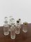 Antique Sheffield Silver Plated Cruet Set with Cut Crystal Bottles, 1890s, Set of 6 2