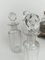 Antikes versilbertes Sheffield Menage Set mit geschliffenen Kristallflaschen, 1890er, 6 . Set 18