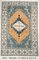 Vintage Rug in Blue and Orange, 1960, Image 1