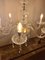 Italian Gold and Crystal 6 Branch Chandelier, Image 4