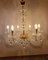 Italian Gold and Crystal 6 Branch Chandelier, Image 7