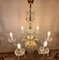 Italian Gold and Crystal 6 Branch Chandelier, Image 1