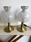 Lámparas de mesa hongo italianas de latón y cristal de Murano de Angelo Brotto para Esperia, años 70. Juego de 2, Imagen 1