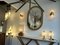 Lampade da tavolo a forma di fungo in ottone e vetro di Murano di Angelo Brotto per Esperia, Italia, anni '70, set di 2, Immagine 7
