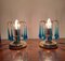 Gold and Electric Blue Murano Table Lamps, 1970s, Set of 2, Image 2