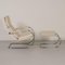 Lounge Chair D35 with Footstool by Anton Lorenz for Tecta, 1980s, Set of 2, Image 4