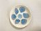 2 piatti grandi Oyster e 6 piatti in ceramica blu e bianca attribuiti a Elchinger, Francia, anni '60, set di 8, Immagine 7