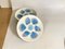 2 platos de ostras grandes y 6 platos de cerámica azul y blanco atribuidos a Elchinger, Francia, años 60. Juego de 8, Imagen 4