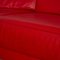 Sofá esquinero de cuero rojo, Imagen 3