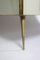 Italian Geometric Sideboard in Glass and Gilded Brass, Image 8