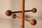 Floor Ceiling Hangers with Spherical Elements in Walnut, 1970s, Set of 2 8