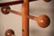 Floor Ceiling Hangers with Spherical Elements in Walnut, 1970s, Set of 2 5