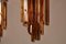 Triedri Amber-Colored Wall Sconces from Venini, 1970s, Set of 2, Image 9