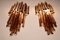 Triedri Amber-Colored Wall Sconces from Venini, 1970s, Set of 2, Image 10