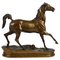 Skulptur aus Bronze mit einem gehenden Pferd, 20. Jh. 1