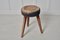 Antique Northern Swedish Country House Pine Stool 5