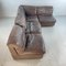 Brown Leather Corner Sofa, 1970s, Image 9